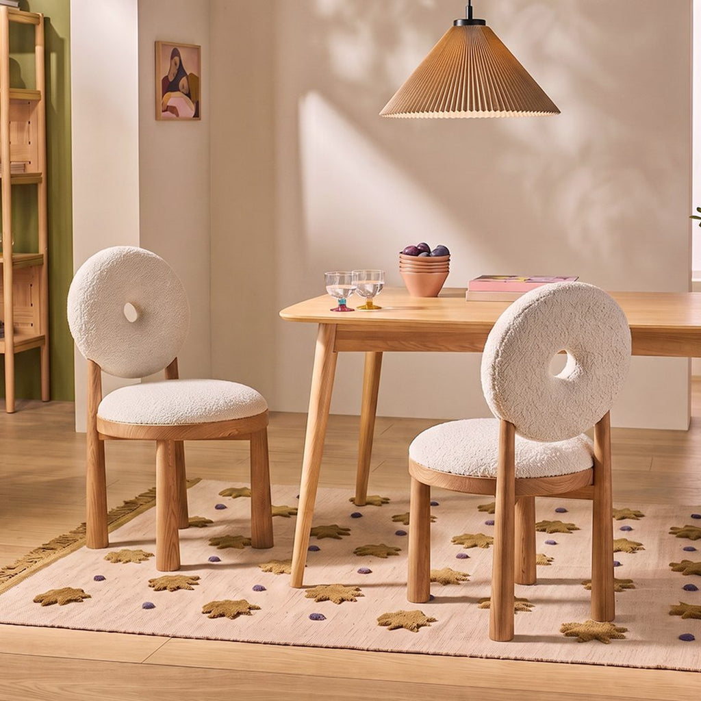 Evelyn Donut Dining Chair, Boucle - Joe’s Haven