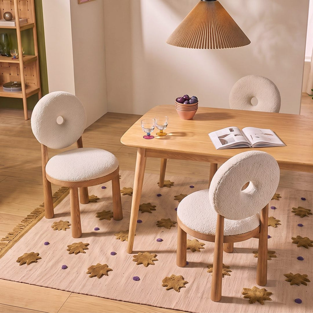 Evelyn Donut Dining Chair, Boucle - Joe’s Haven