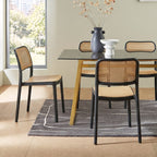 Ann Rattan Style Dining Chair, Plastic - Joe’s Haven