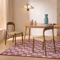 Bonnie Dining Chair, Rattan & Solid Wood - Joe’s Haven
