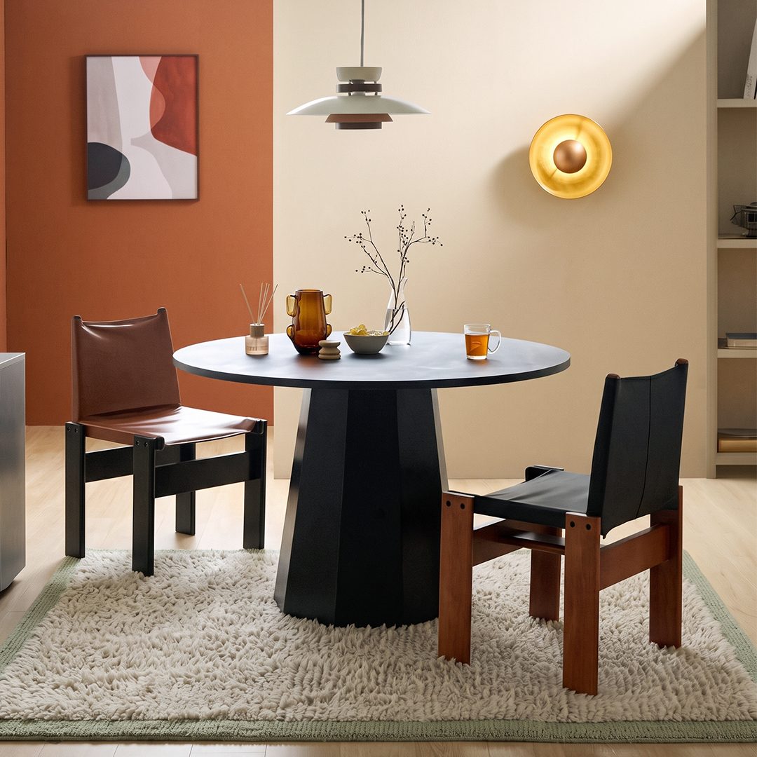 Lynette Dining Chair, PU Leather, Solid Wood - Joe’s Haven