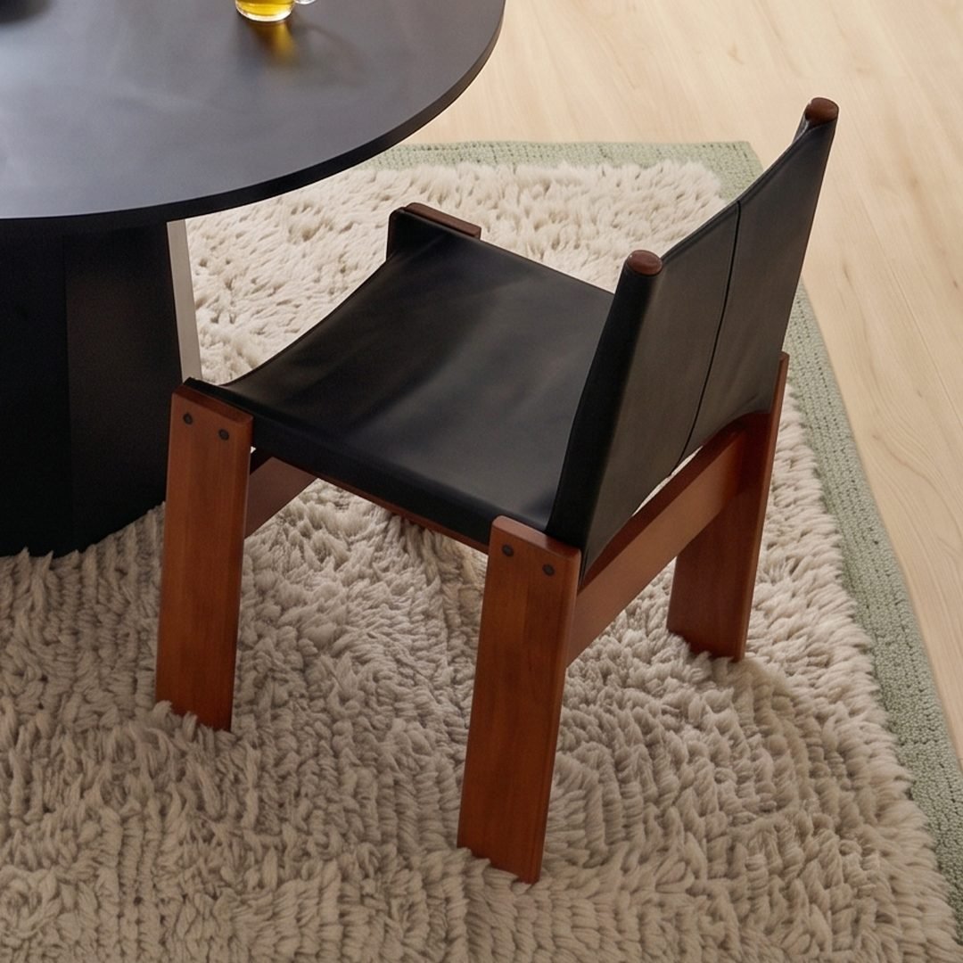 Lynette Dining Chair, PU Leather, Solid Wood - Joe’s Haven