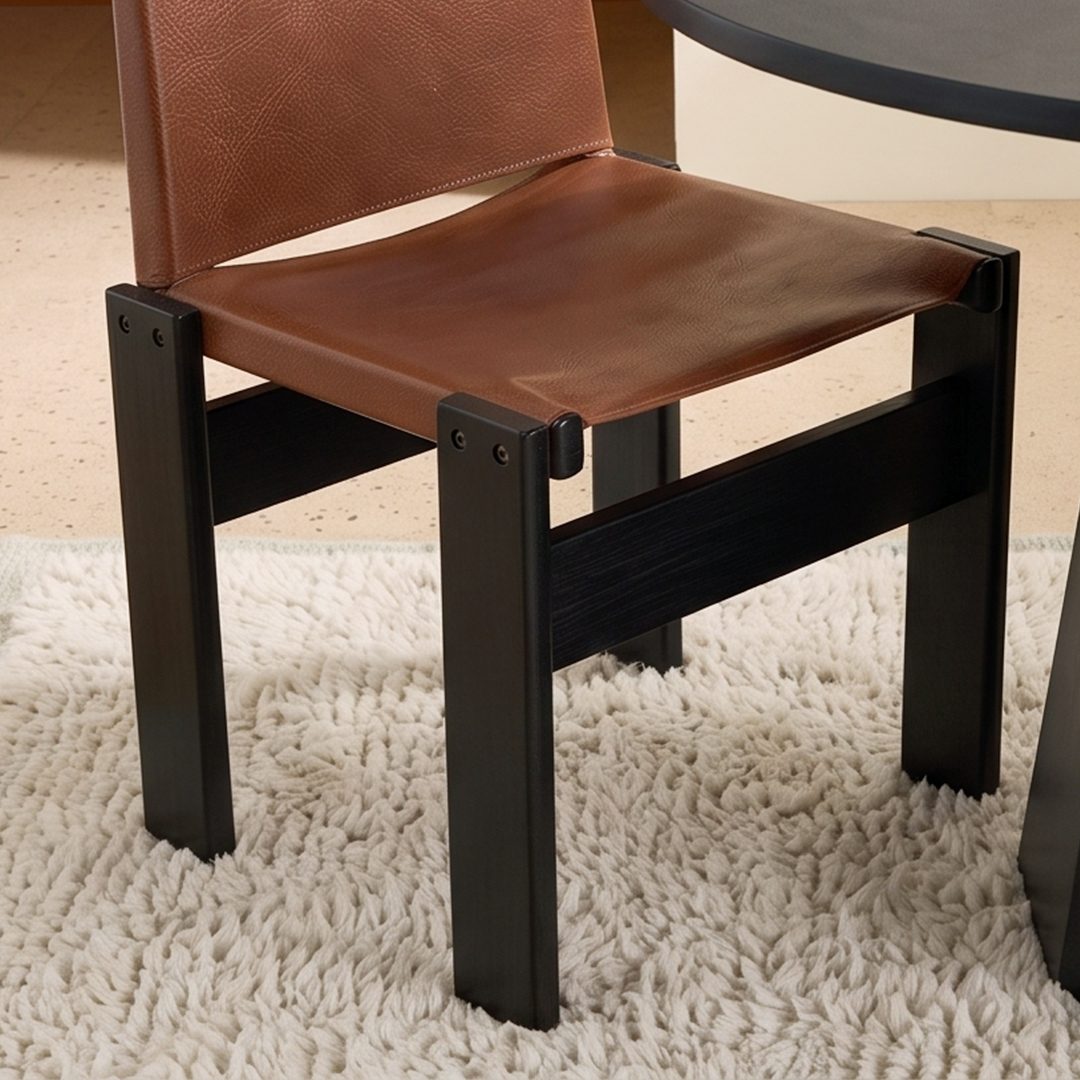 Lynette Dining Chair, PU Leather, Solid Wood - Joe’s Haven