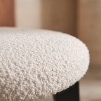 Molan Dining Chair, White Boucle