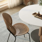 Anderson Small Round Dining Table, Sintered Stone & Solid Wood - Joe’s Haven