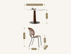 Anderson Small Round Dining Table, Sintered Stone & Solid Wood - Joe’s Haven