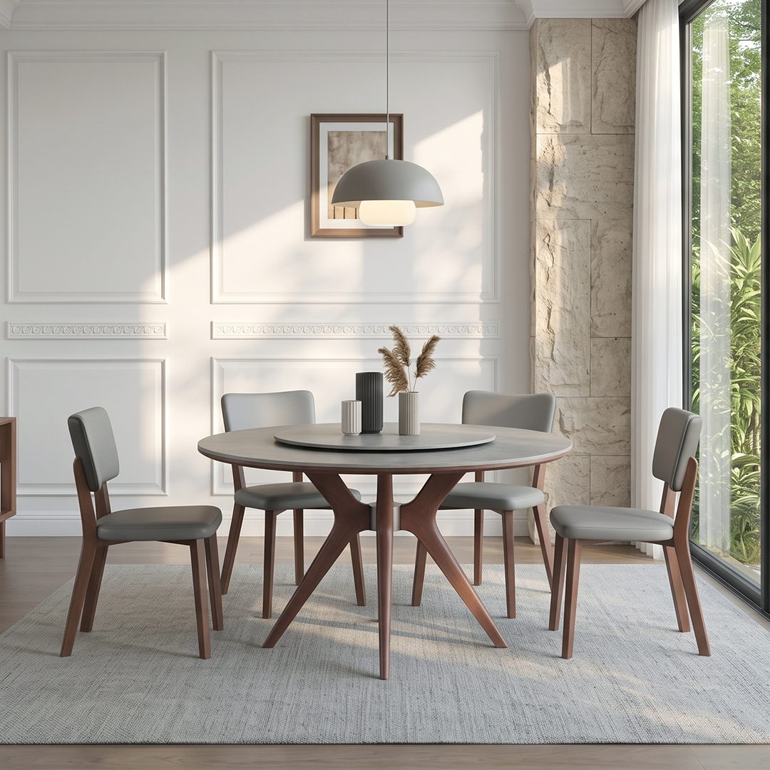 Leah Round Dining Table Set - Joe’s Haven