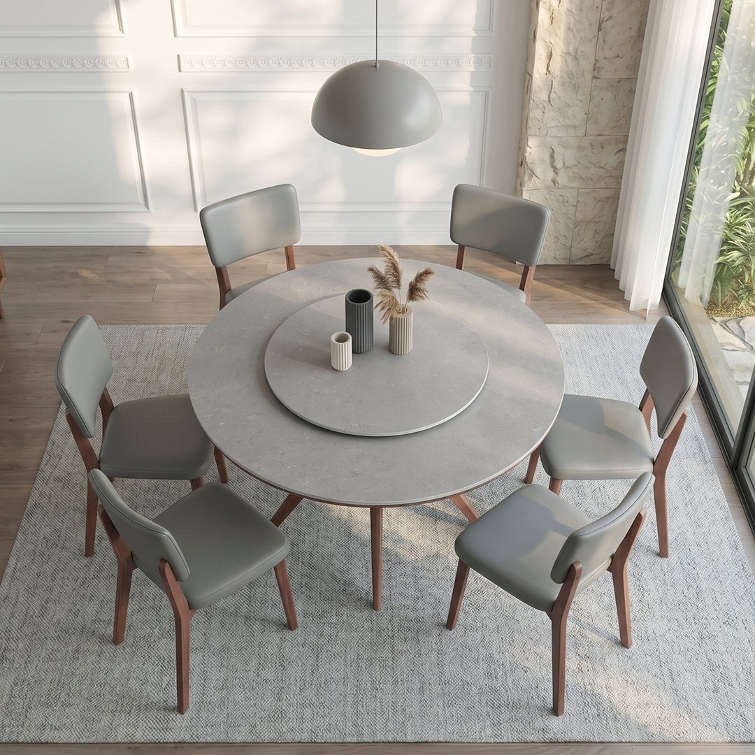 Leah Round Dining Table Set - Joe’s Haven