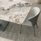 Vera Dining Table & Chairs, Sintered Stone, White - Joe’s Haven