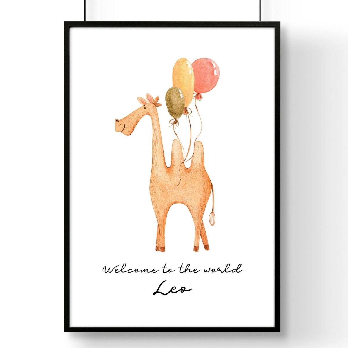 Animal prints for nursery decor Camel wall art print - Joe’s Haven