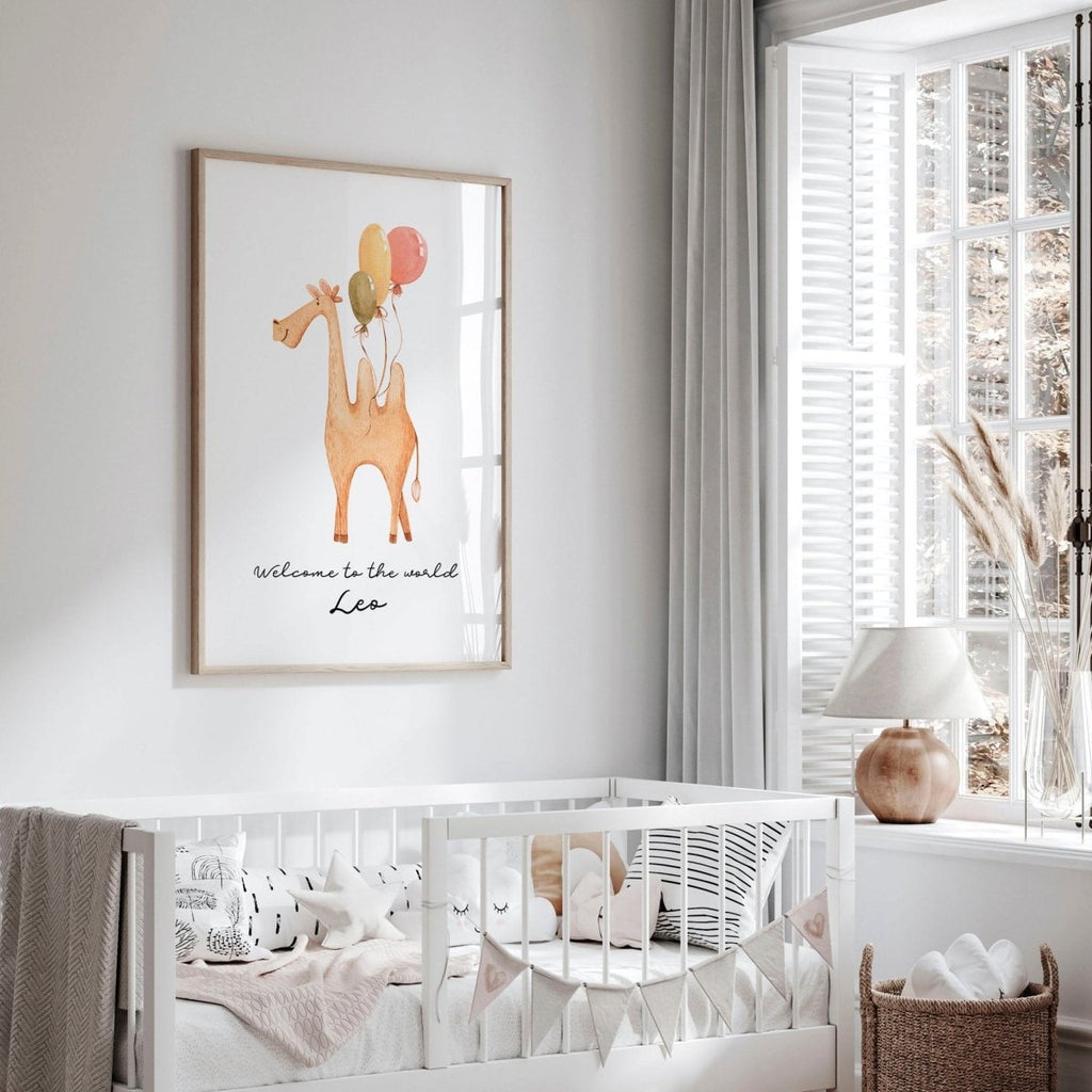 Animal prints for nursery decor Camel wall art print - Joe’s Haven