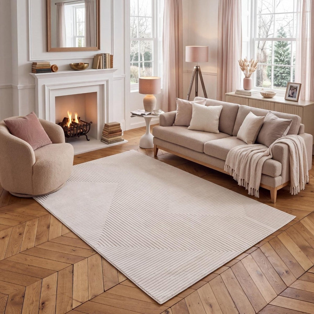 Carmel Cream Geometric Rug | 6040 - Joe’s Haven