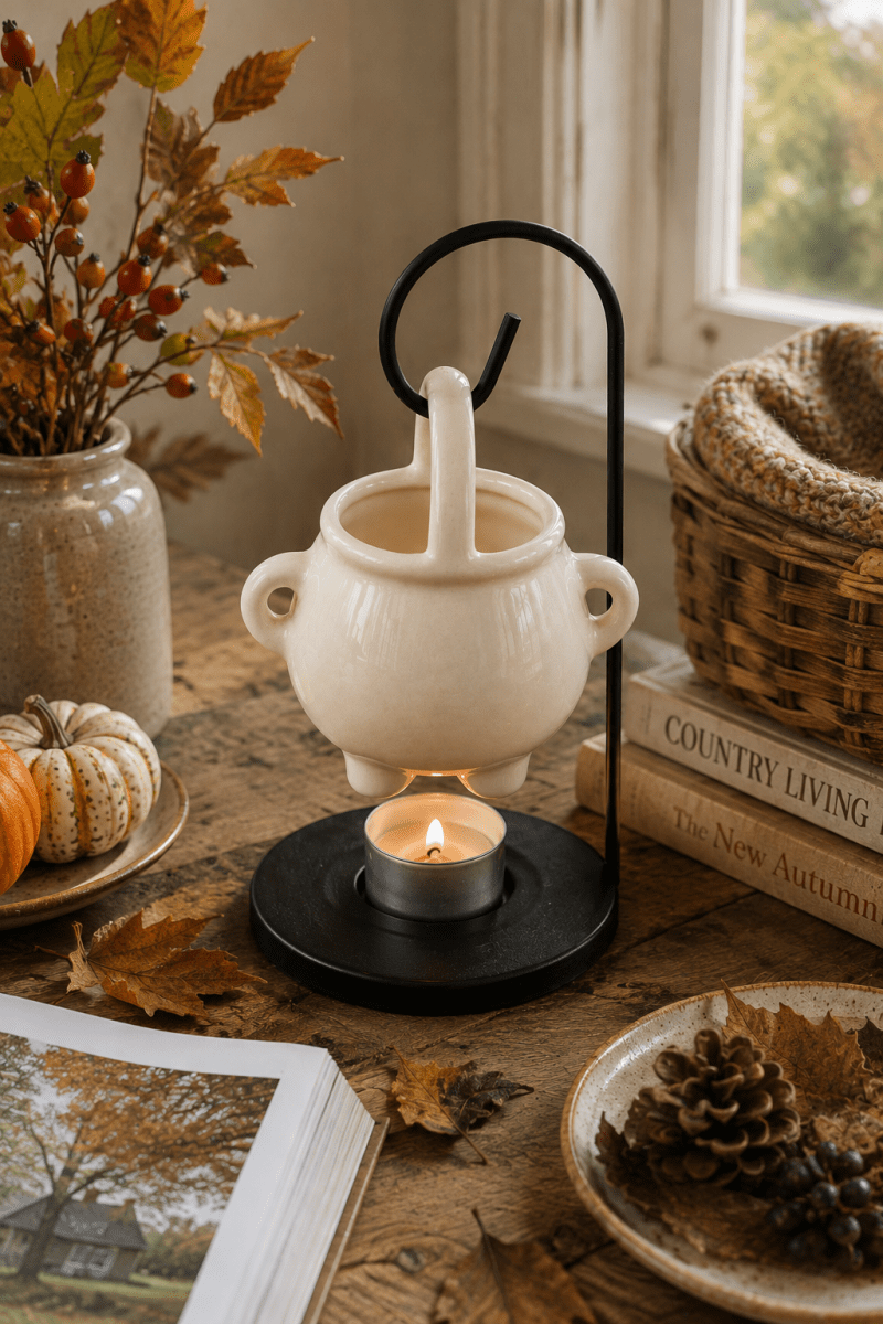 Hanging Cauldron & Pumpkin Spiced Wax Melts - Joe’s Haven
