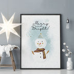 Christmas decor drawing | wall art print