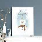 Christmas decor drawing | wall art print