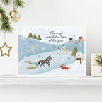 Scandi Christmas decor wall art print