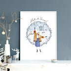 Christmas decor gift | wall art print