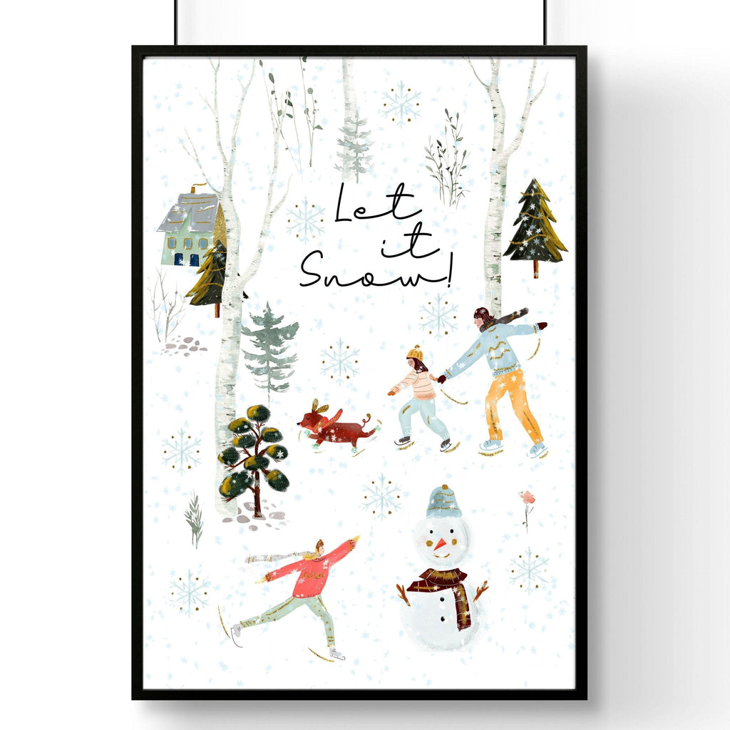 Christmas decor indoor wall art print