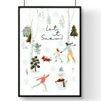 Christmas decor indoor wall art print