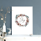 Christmas decor joy | wall art print