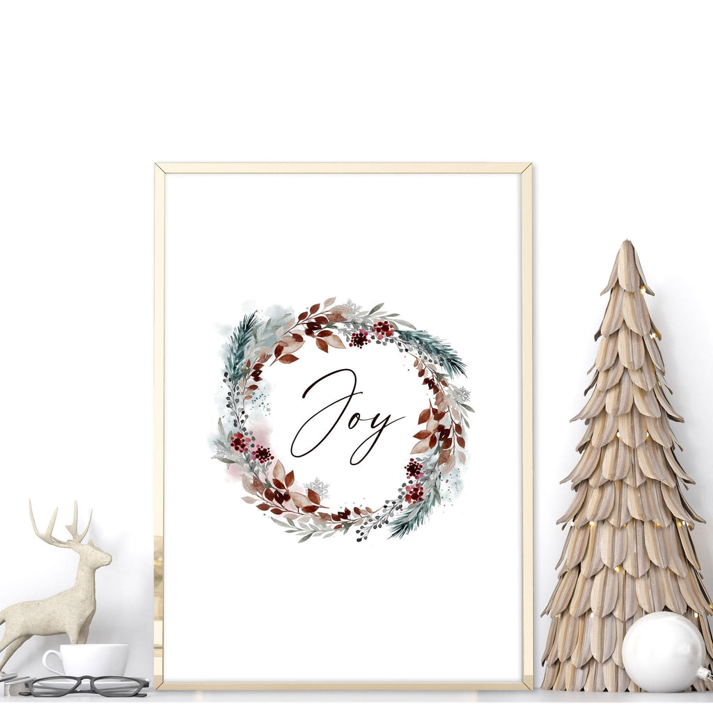 Christmas decor joy | wall art print