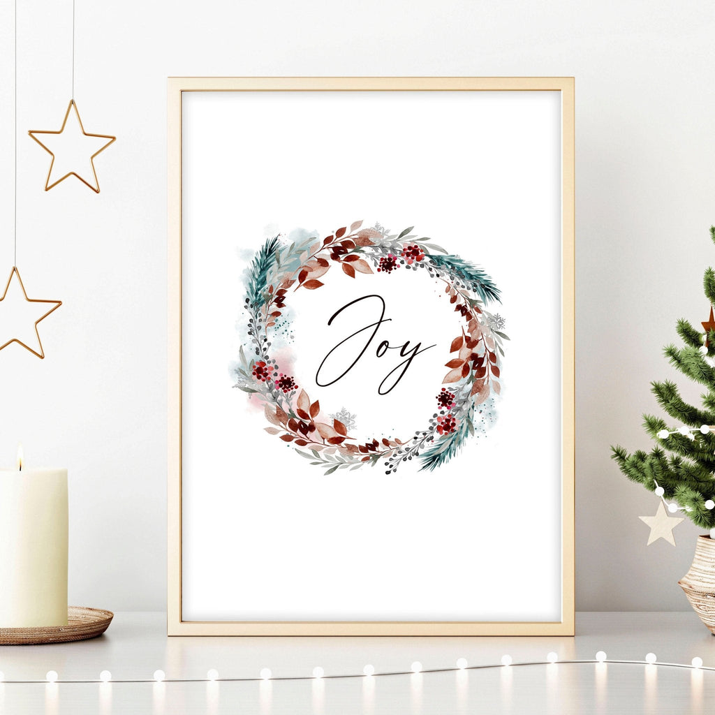 Christmas decor joy | wall art print