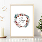 Christmas decor joy | wall art print