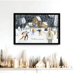 Christmas decor for living room | Wall art print