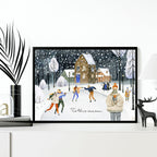 Christmas decor for living room | Wall art print