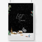 Christmas decor village | wall art print