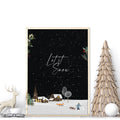Christmas decor village | wall art print