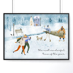 Christmas decor wall art print