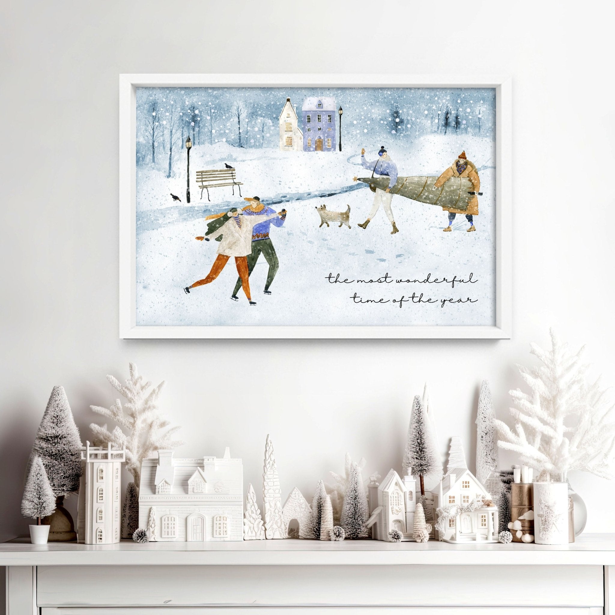 Christmas decor wall art print
