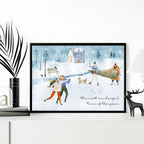 Christmas decor wall art print