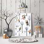 Christmas decorations wall art print