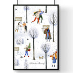 Christmas decorations wall art print