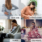 Festive Reindeer Christmas Hot Water Bottle with Cover 1L - Joe’s Haven