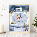 Indoor christmas wall decorations | wall art print