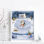 Indoor christmas wall decorations | wall art print