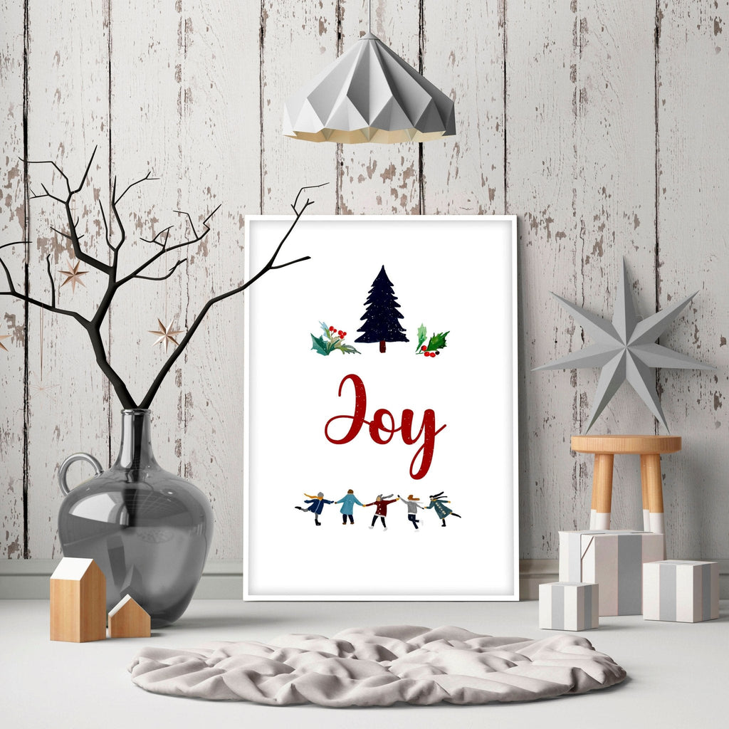 Christmas wall decorations | wall art print