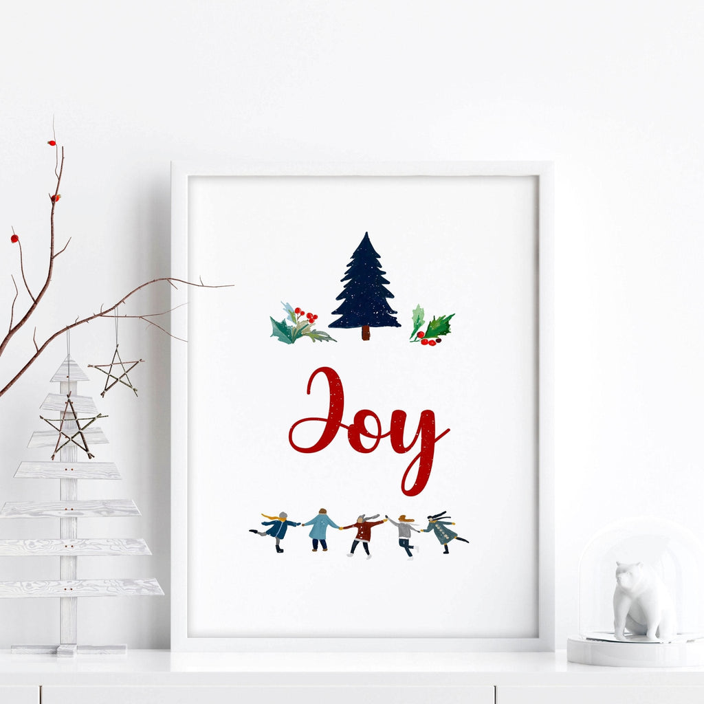 Christmas wall decorations | wall art print