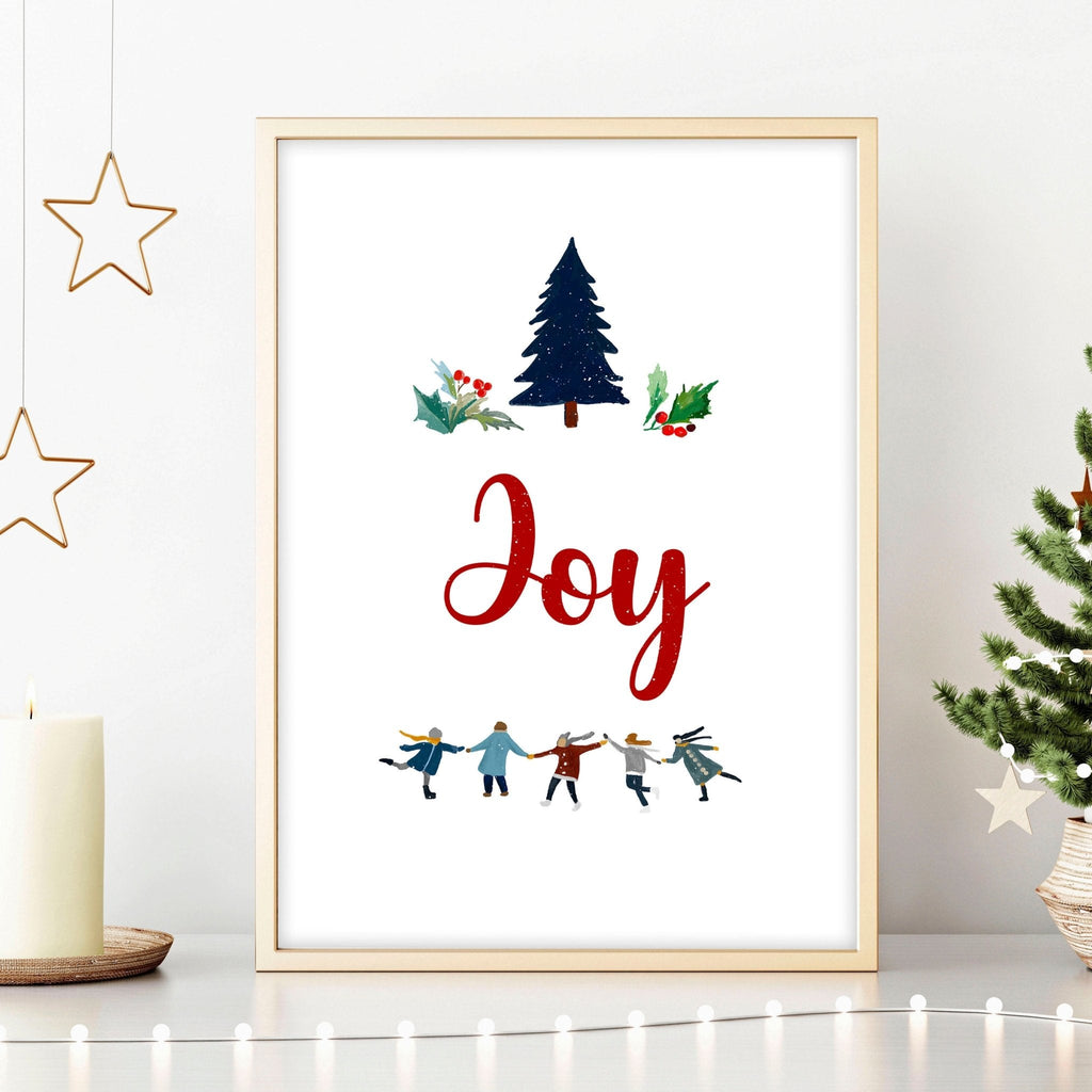 Christmas wall decorations | wall art print