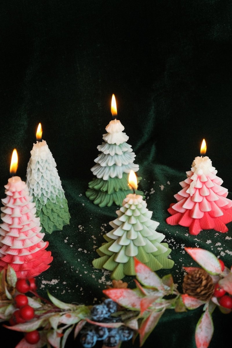 Christmas Tree Shaped Candles - Joe’s Haven