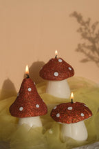 Glittery Mushroom Shaped Candles - Joe’s Haven