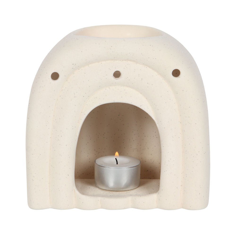 Cream Speckle Arch Oil Burner - Joe’s Haven