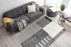 Tokyo Geo Blocks Grey Rug - Joe’s Haven