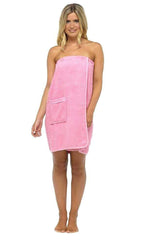 OLIVIA ROCCO Ladies Terry Towelling Cotton Sarong Towel Wrap With Adjustable Fit - Joe’s Haven
