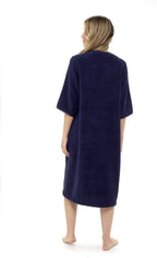 OLIVIA ROCCO Women's Terry Towelling Zip - Through Bathrobe 100% Cotton Ultra Absorbent - Joe’s Haven