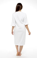 OLIVIA ROCCO Women's Terry Towelling Zip - Through Bathrobe 100% Cotton Ultra Absorbent - Joe’s Haven