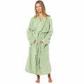 OLIVIA ROCCO Womens Luxury Waffle Fleece Robe Belted Long Dressing Gown With Pockets - Joe’s Haven